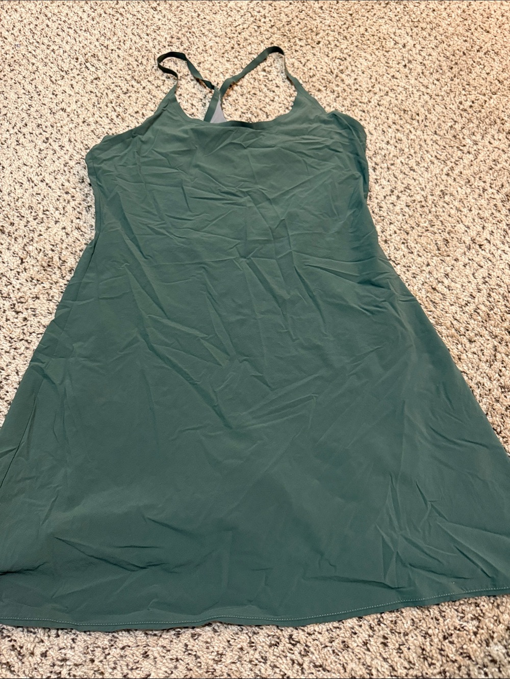Outdoor Voices The Exercise Dress Forest Green Built In Shorts Size M
